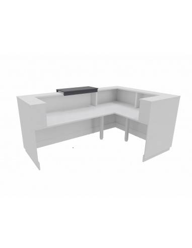 vue arriere banque accueil avec retour angle à gauche delta mobel linea