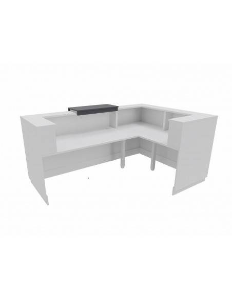 vue arriere banque accueil avec retour angle à gauche delta mobel linea