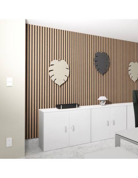 armoire de bureau avec portes battantes de 82cm de hauteur mobel linea coloris blanc