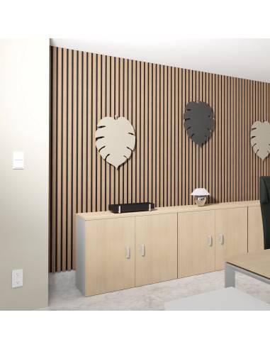 armoire de bureau avec portes battantes de 82cm de hauteur mobel linea coloris chêne moyen