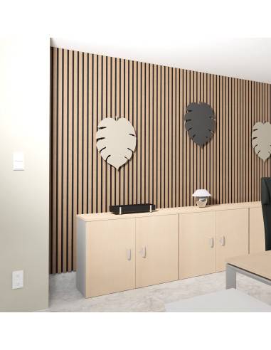 armoire de bureau avec portes battantes de 82cm de hauteur mobel linea coloris hêtre