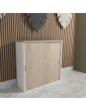 Armoire mi-haute à portes coulissantes – Mobel Linea