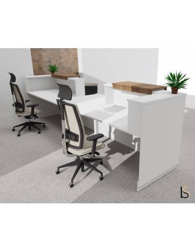 Banque d'accueil 2 personnes Delta...