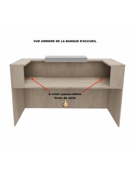 vue arriere banque accueil delta first mobel linea 1 personne