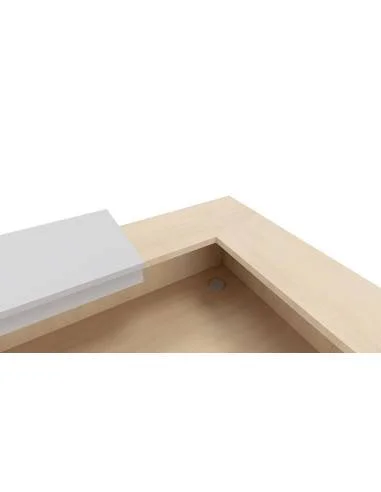 detail angle du dessus banque accueil delta first mobel linea 1 personne
