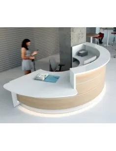Banque d’accueil courbe bi-colore modèle Valde - MDD