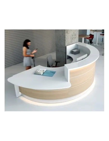 Banque d’accueil courbe bi-colore modèle Valde - MDD