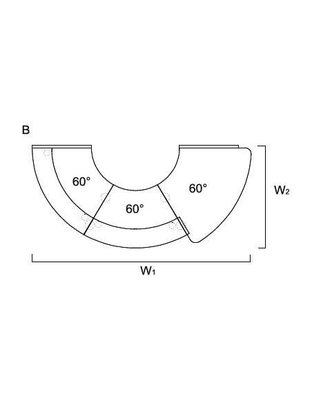 Banque d’accueil courbe avec façade de couleur modèle Valde - MDD