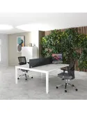 Bureau 2 personnes Tempo avec passe-câbles  – Mobel Linea