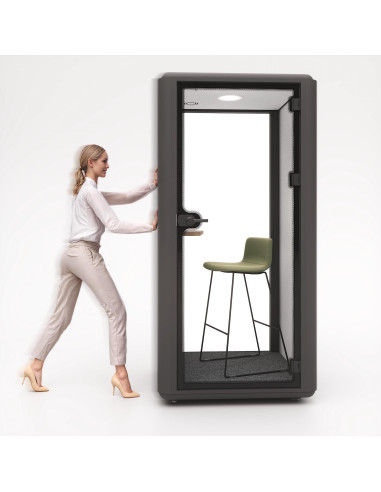 cabine acoustique mobile sur roulettes domus mobellinea