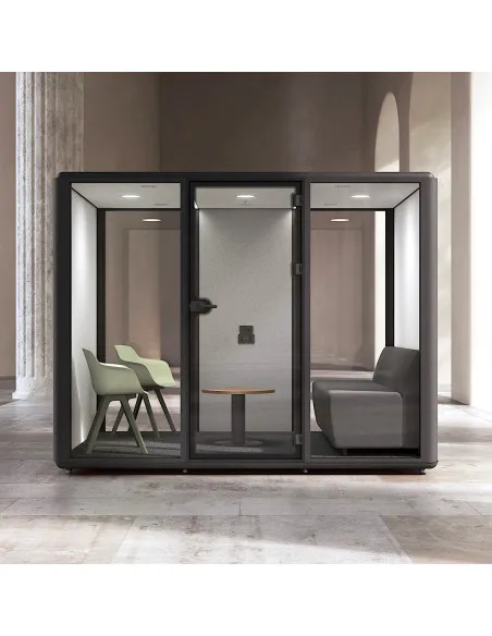 cabinet insonorise pour bureau open space - coworking domus mobel linea