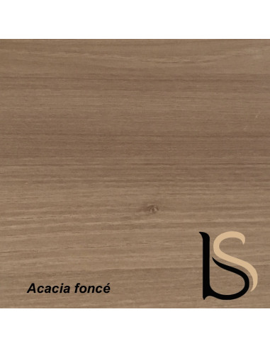 plateau bois coloris acacia fonce