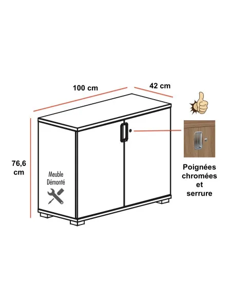 dimensions armoire basse a portes battante tak mobel linea