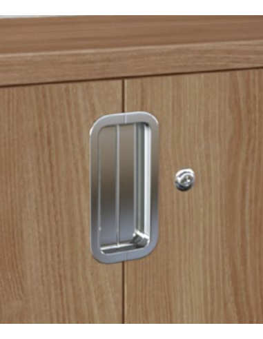 detail poignes chromees armoire tak mobellinea
