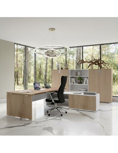 vue arriere-bureau-manager-retour-crédence-tak-mobel-linea-acacia-clair et blanc-retour-droite bis