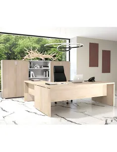 bureau-direction-tak-mobel-linea-avec-retour-secretaire-coloris-acacia-clair 2