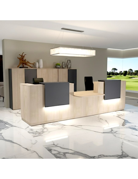 comptoir-accueil-2-personnes-acces-pmr-delta-mobellinea-coloris-acacia-clair-gris-anthracite-banque-accueil-lumineuse