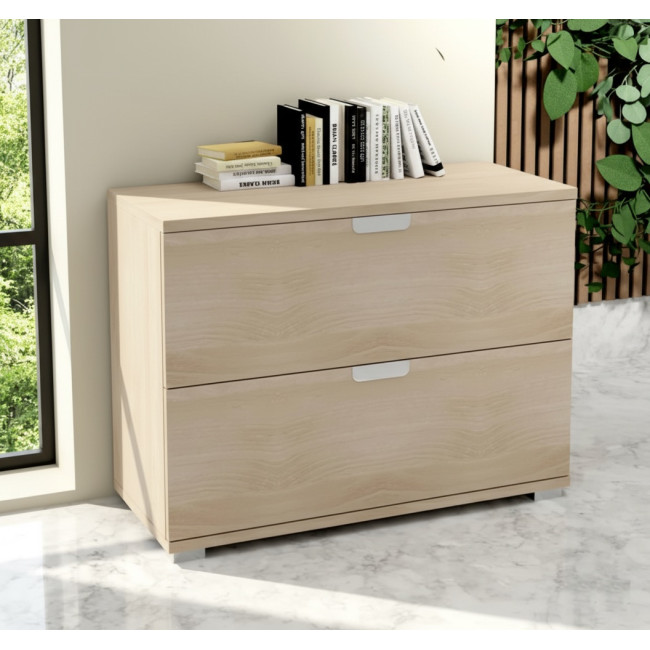 armoire-basse-deux-tiroirs-dossiers-suspendus-professionnelle-mobellinea-serie-tak