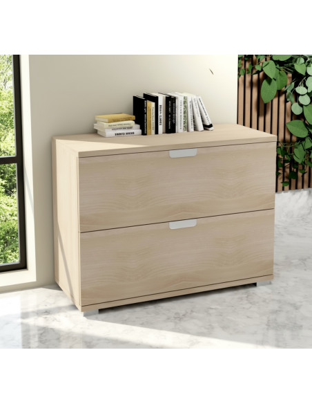 armoire-basse-deux-tiroirs-dossiers-suspendus-professionnelle-mobellinea-serie-tak