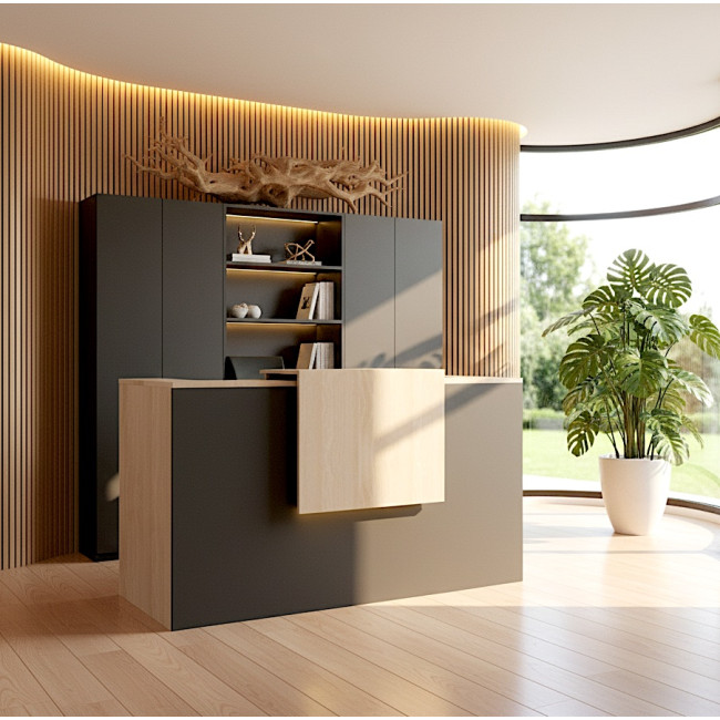 banque-accueil-1-personne-bicolore-mobellinea-delta-rehausse-decorative-éclairage-LED