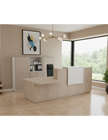 comptoir-droit-pmr-gauche-delta-mobellinea-coloris-acacia-clair-rehausse-led-blanche