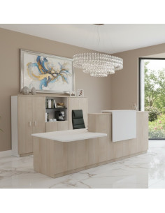 comptoir-droit-pmr-gauche-delta-mobellinea-coloris-acacia-clair-plateau-blanc-rehausse-led-blanche