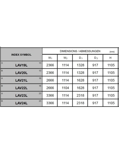 Banque d’accueil droite modèle Valde avec accès pour personnes à mobilité réduite.