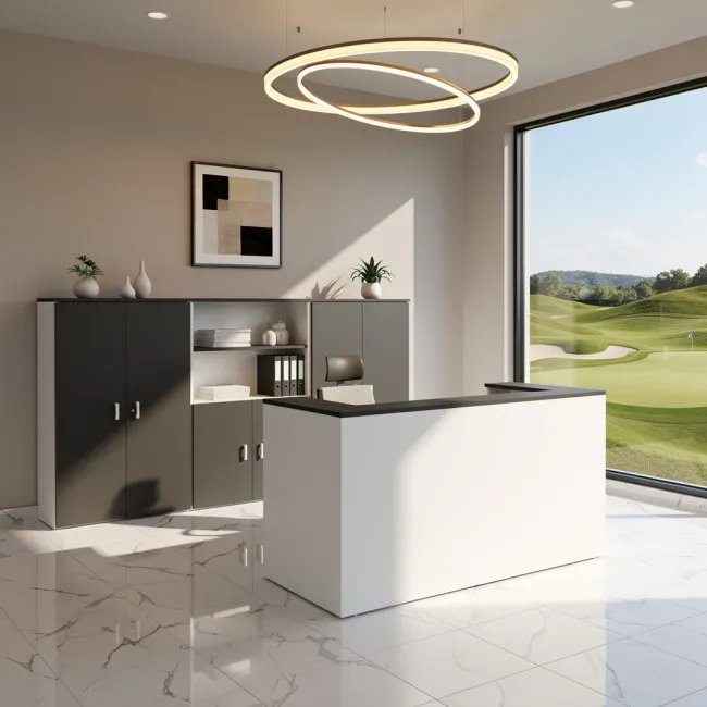 bureau-reception-accueil-entreprise-pas-cher-delta-mobel-linea-une-personne-noir-et-blanc