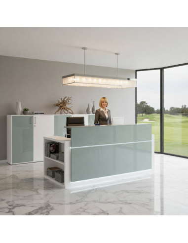 comptoir-accueil-professionnel-avec-rangement-lateral-gauche-facade-aigue marine