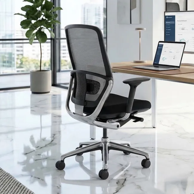 fauteuil-travail-sitek-total-black-resille-soutien-lombaire