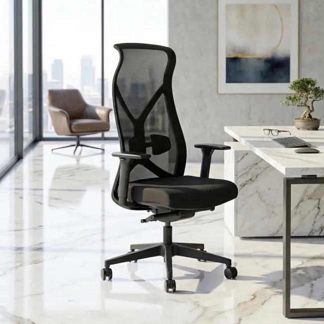 chaise-bureau-design-dossier-haut-teletravail