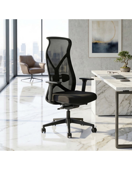 chaise-bureau-design-dossier-haut-teletravail