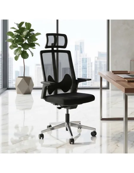 chaise-bureau-ergonomique-maille-noire-appuie-tete