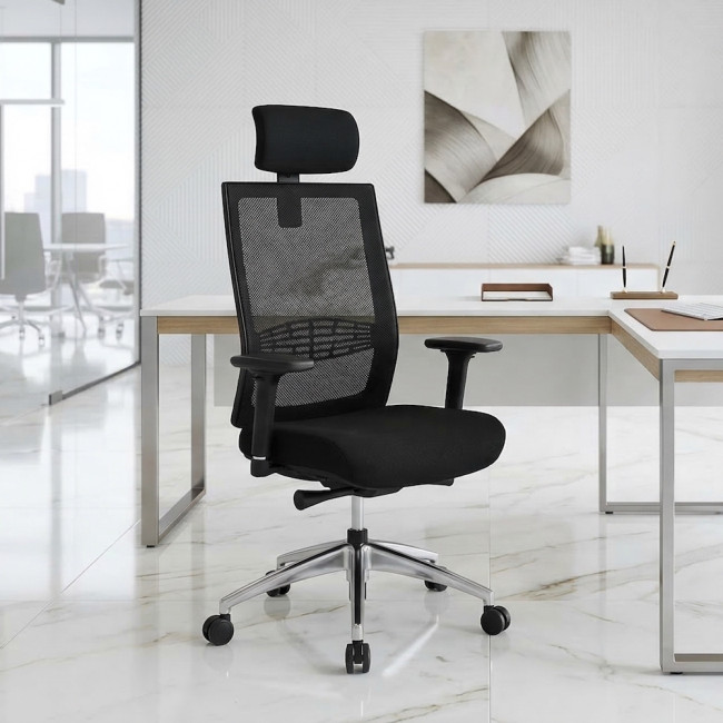 fauteuil-bureau-sitek-appui-tete-accoudoirs-reglables-noir