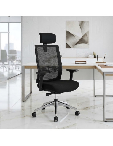 fauteuil-bureau-sitek-appui-tete-accoudoirs-reglables-noir