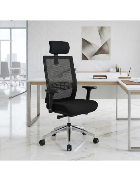 fauteuil-bureau-sitek-appui-tete-accoudoirs-reglables-noir