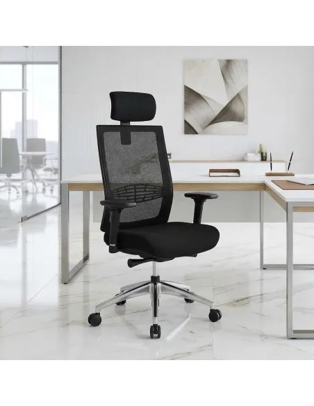 fauteuil-bureau-sitek-appui-tete-accoudoirs-reglables-noir