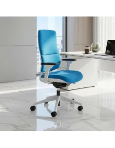 Fauteuil de bureau Wi Max avec coque blanche – Sokoa.