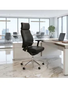 Fauteuil de Direction cuir Creta - Mobel Linea