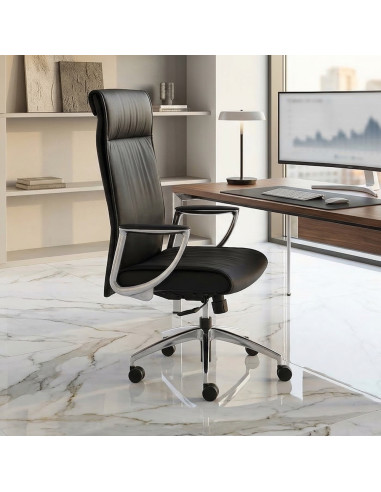 fauteuil-direction-cuir-noir-sitek-stanley-accoudoirs-chromes