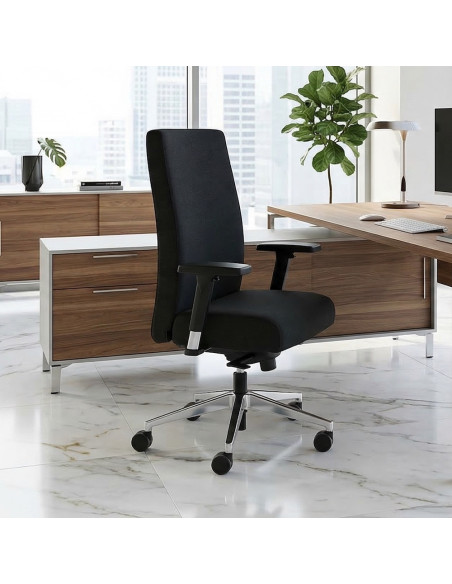 fauteuil-bureau-bost-sokoa-noir-tissu-dossier-haut-ergonomique