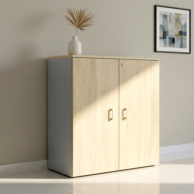 armoire-moyenne-portes-battantes-serrure-mobel-linea-chene-moyen-et-gris-alu-qualite-professionnelle