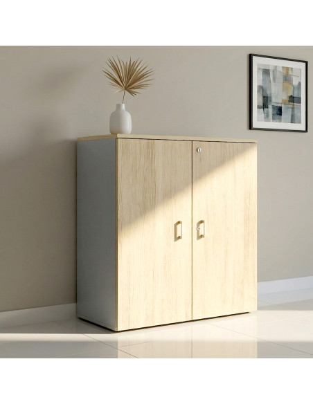 armoire-moyenne-portes-battantes-serrure-mobel-linea-chene-moyen-et-gris-alu-qualite-professionnelle
