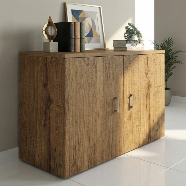 armoire-basse-portes-battantes-mobel-linea-chene-veine