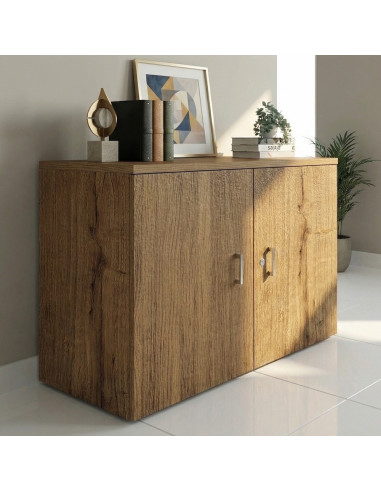 armoire-basse-portes-battantes-mobel-linea-chene-veine