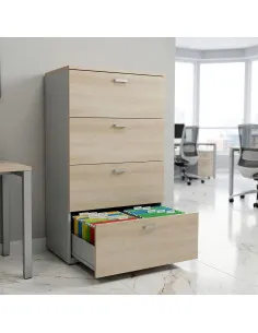 Armoire de Rangement 4 tiroirs pour Dossiers Suspendus - Mobel Linea