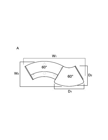Comptoir d’accueil Valde forme vague avec accès PMR - MDD