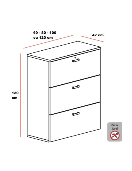 dimensions-meuble-3-tiroirs-dossiers-suspendus-mobel-linea