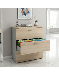 meuble-professionnel-3-tiroirs-dossiers-suspendus-mobel-linea-coloris-gris-alu-acacia-clair