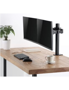 Vue latérale du bras articulé LogiLink montrant l'inclinaison de plus ou moins 35 degrés. 2